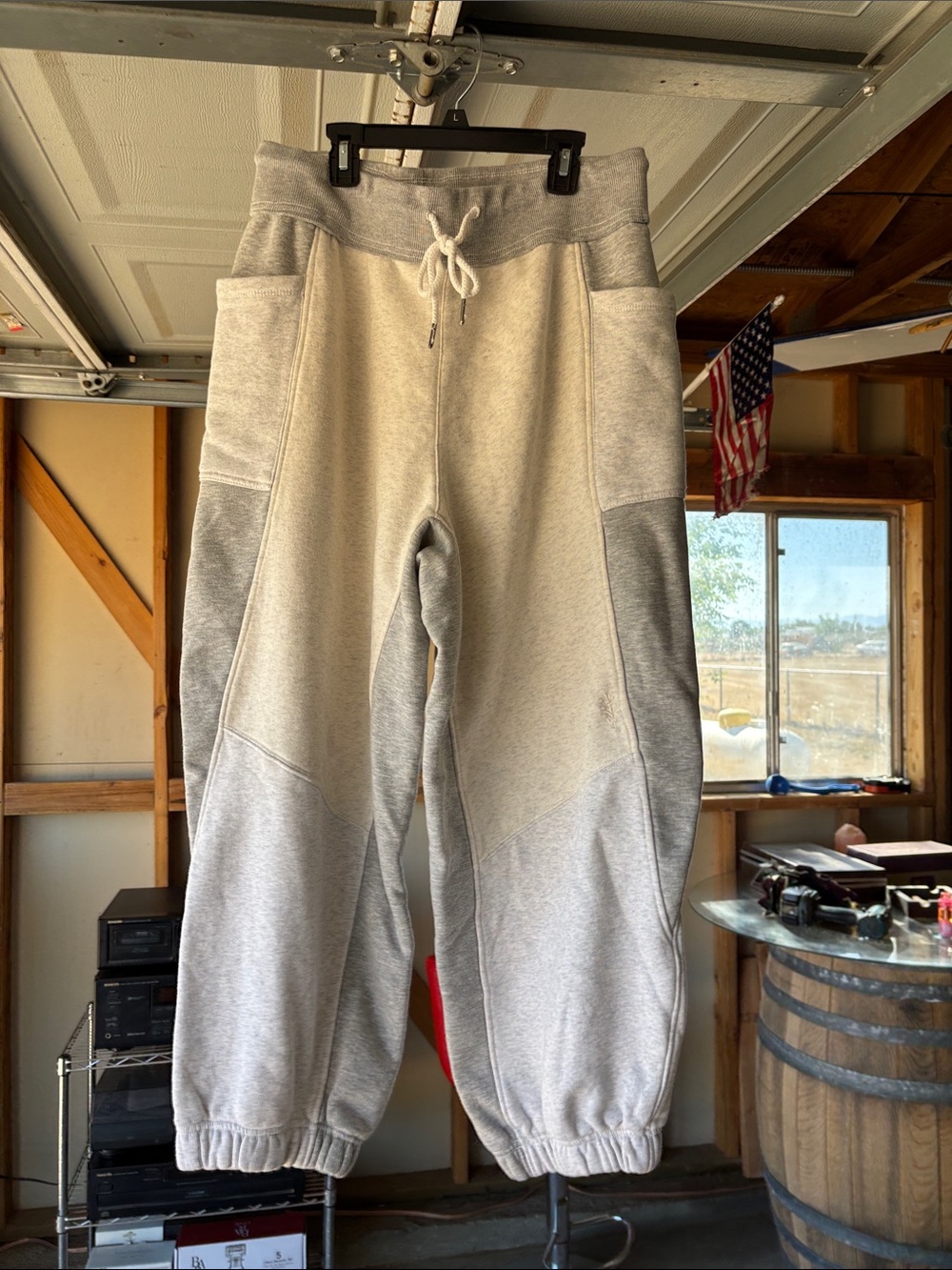 FP Movement by Free People Heather Gray Colorblock Jogger Sweatpants